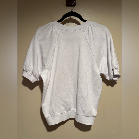 Z SUPPLY GIANNA TERRY TEE - WHITE size x-Small XS - Picture 10 of 12
